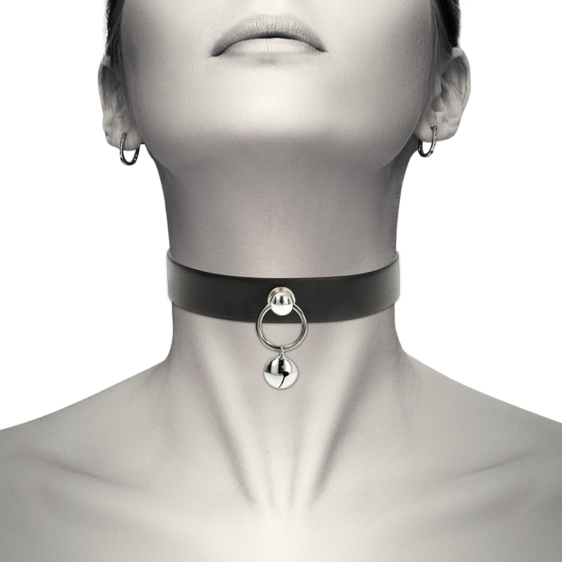 Coquette collar cuero vegano woman accesorio cascabel -  - 1