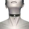 Coquette collar cuero vegano woman accesorio cascabel - 1