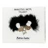 Adrien lastic - esposas metal con plumas negro - 3
