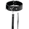 Darkness collar de postura con cadena leather - 1