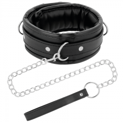 Darkness - collar con cadena soft leather