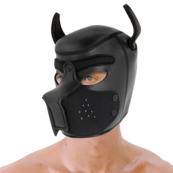 Darkness - máscara perro de neopreno con hocico extraíble m