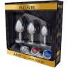 Alive - anal pleasure kit 3 plug metal - 1