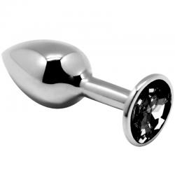 Alive - anal pleasure mini plug metal negro talla s