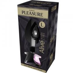 Alive - anal pleasure mini plug metal rosa talla l