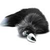 Alive - anal pleasure plug metal cola de zorro talla s - 3