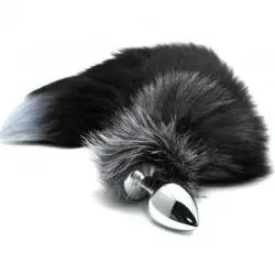 Alive - anal pleasure plug metal cola de zorro talla m