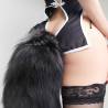 Alive - anal pleasure plug metal cola de zorro talla l - 3