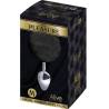 Plug Alive liso con pompón negro talla M, la caja