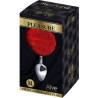 Plug Alive liso con pompón rojo talla M, la caja