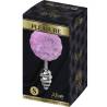 Plug Alive en espiral con pompón violeta claro talla S, la caja