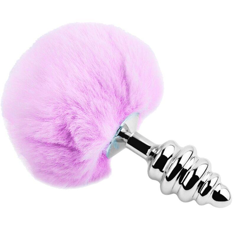 Alive - anal pleasure plug espiral metal pompon violeta talla m Alive - anal pleasure plug espiral metal pompon violeta talla m