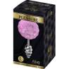Plug Alive en espiral con pompón violeta claro talla L, la caja