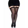 Leg avenue medias negras plus - 1