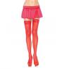 Leg avenue medias rojas con encaje superior - 1