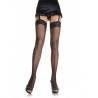 Leg avenue medias de red pequeña con encaje plus - 1