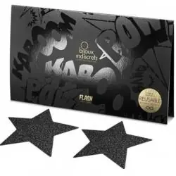 Bijoux pezoneras flash estrella negra