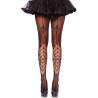Panty de telarañas Leg Avenue Itsy Bitsy Spider con tutú negro, de frente