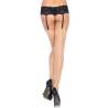 Medias con costura trasera Leg Avenue Lynn nude, por detrás