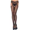 Panty de rejilla con aberturas Leg Avenue Harley, de frente