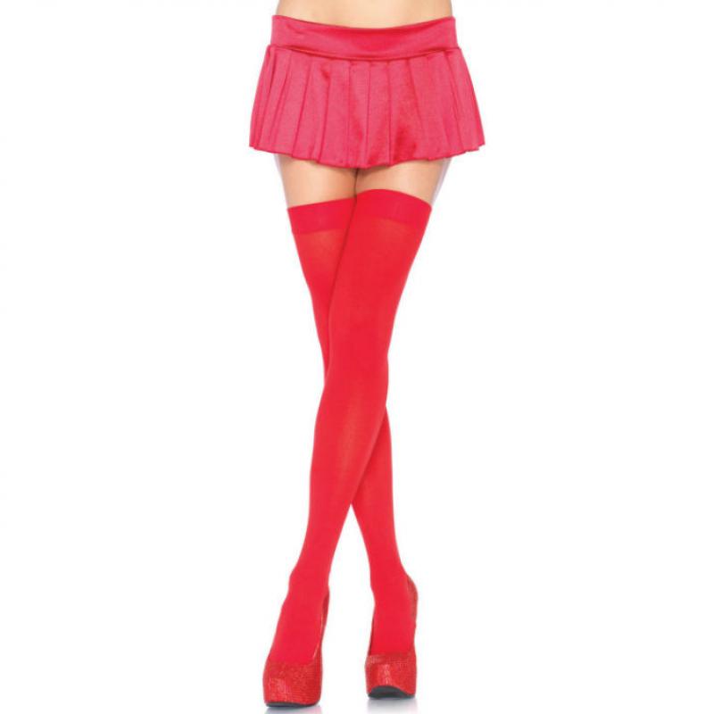 Leg avenue medias opacas rojo