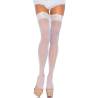Leg avenue medias de nylon con encaje superior plus - 1