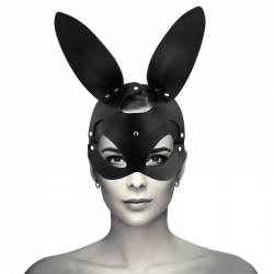Coquette chic desire - mascara cuero vegano con orejas de conejo
