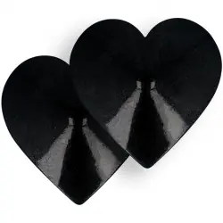 Coquette chic desire - cubre pezones corazones negros