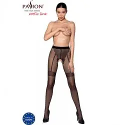 Passion - tiopen 016 medias negro 1/2 (20 den)