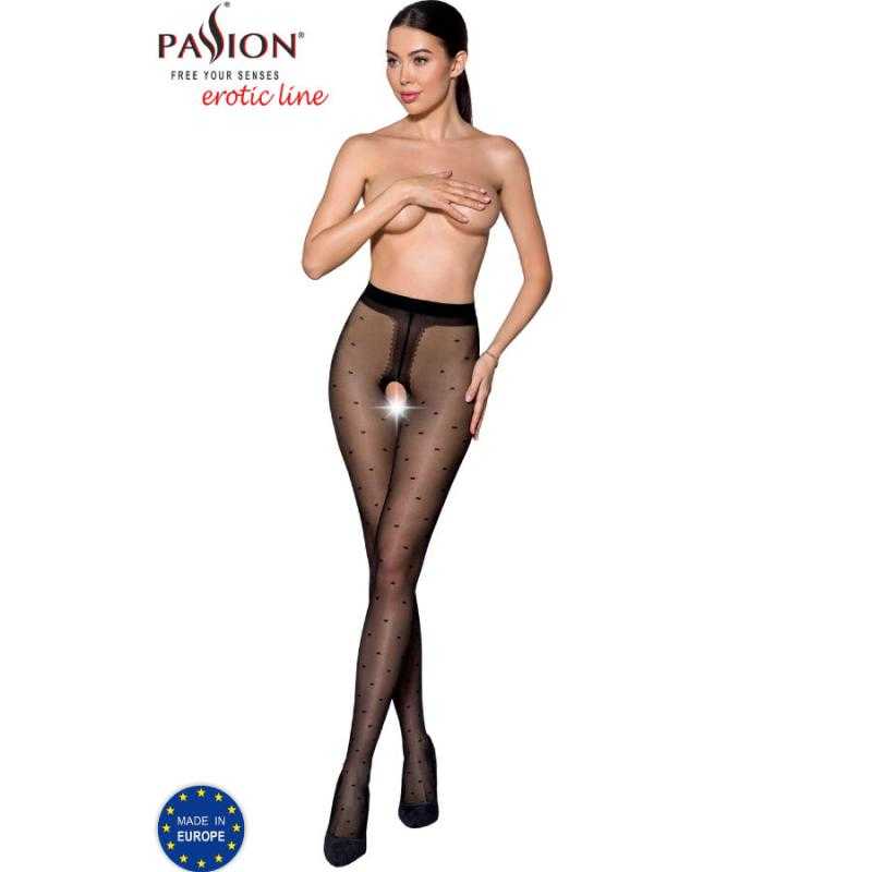 Passion - tiopen 018 medias negro 1/2 (20 den) - - 1