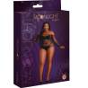 Body negro brillante plus size Moonlight modelo 9, caja con la modelo