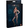 Bodystocking de rejilla negro Moonlight modelo 1, caja con la modelo