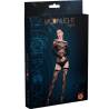 Body y medias negros Moonlight modelo 6, caja con la modelo