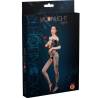 Bodystocking de encaje negro Moonlight modelo 10, caja con la modelo