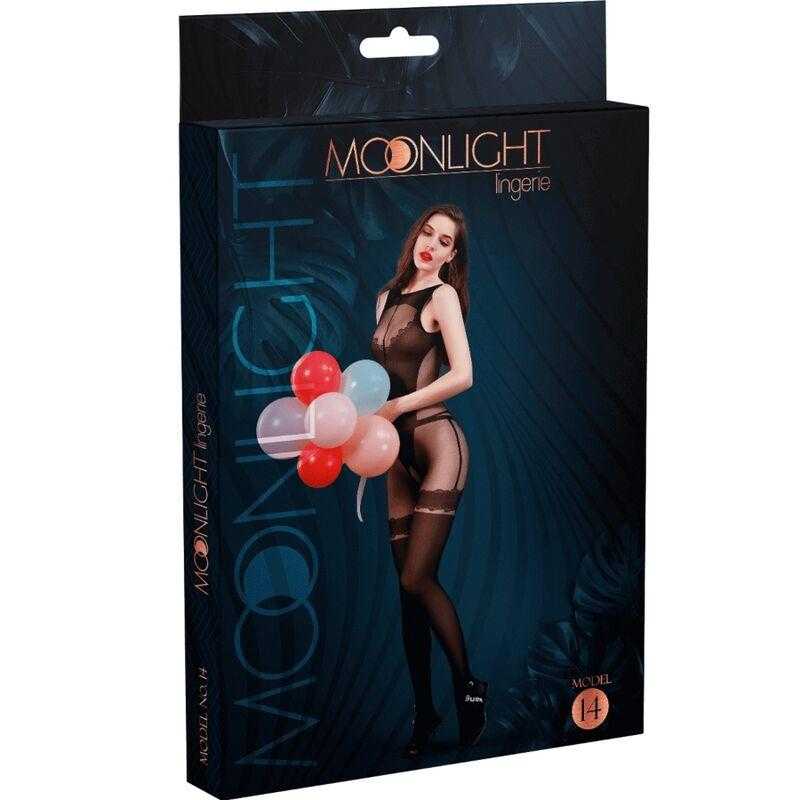 Moonlight - modelo 14 bodystocking negro talla unica