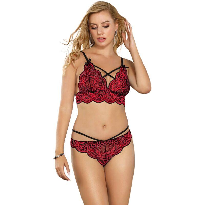 Subblime set dos piezas top y panties de encajes l/xl Subblime set dos piezas top y panties de encajes l/xl