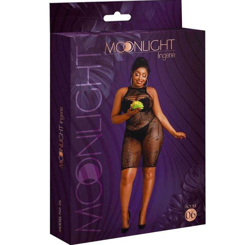 Moonlight - modelo 6 vestido negro talla unica / plus size