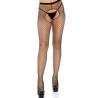 Leg avenue - medias de red crotchless negro - 1
