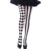 Leg avenue - medias arlequin negro/blanco - 1
