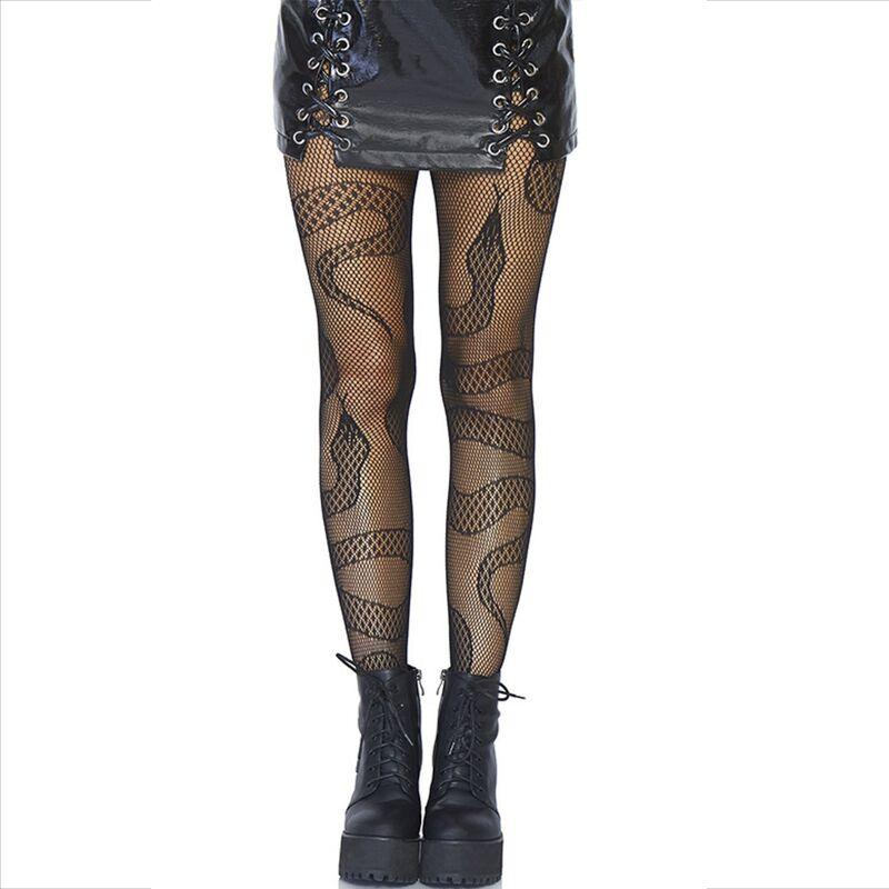 Leg avenue - medias de red serpientes negro Leg avenue - medias de red serpientes negro