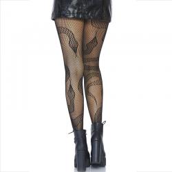 Leg avenue - medias de red serpientes negro