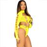 Leg avenue - body sin costruras con tanga amarillo - 3
