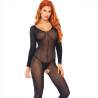 Leg avenue - bodystocking negro manga larga - 1