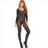 Leg avenue - bodystocking negro manga larga - 2