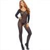 Leg avenue - bodystocking negro manga larga - 4