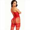 Leg avenue - bodystocking cuello halter red corazones rojo - 3