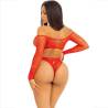 Leg avenue - body crotchless con brillo rojo - 4