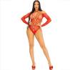 Leg avenue - body crotchless con brillo rojo - 5