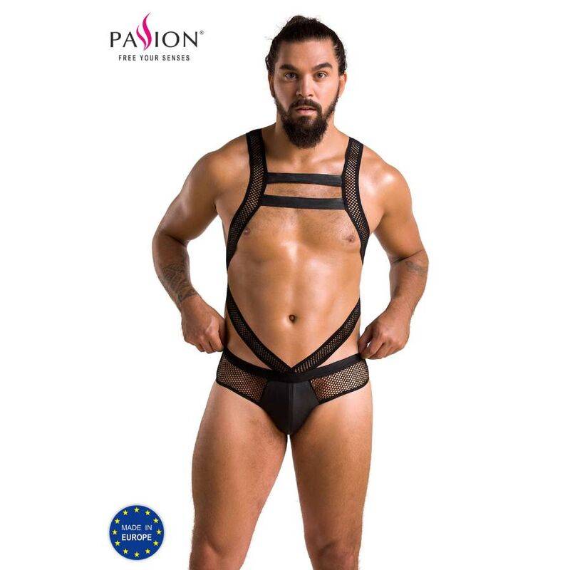 Body Victor Passion 045 de hombre con rejilla, modelo de frente