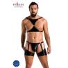 Set Aron Passion 047 con arnés y jock con perneras, modelo de frente